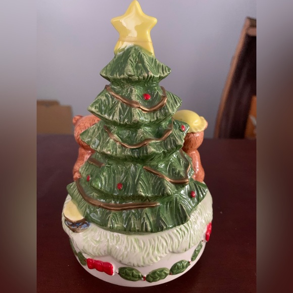 Vintage Happy Bears Revolving Christmas Tree Musical - Picture 3 of 7